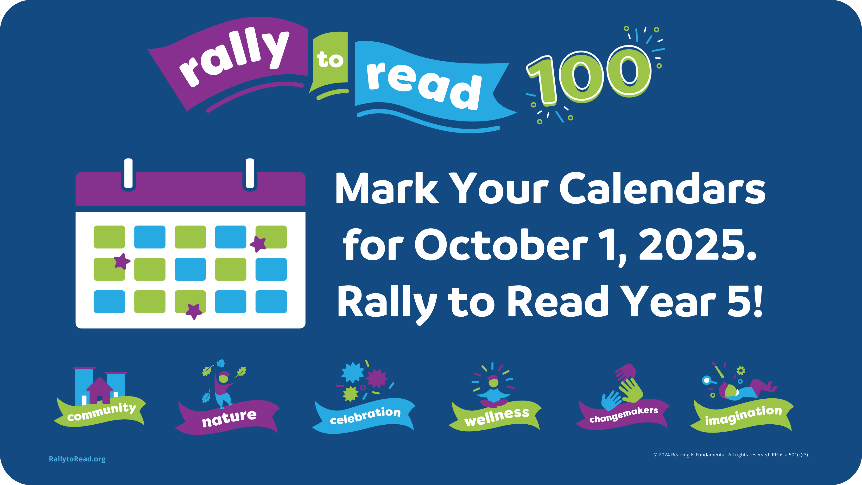 Rally to Read coming soon message